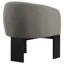 Fauteuil d'appoint rembourré brun Maciel