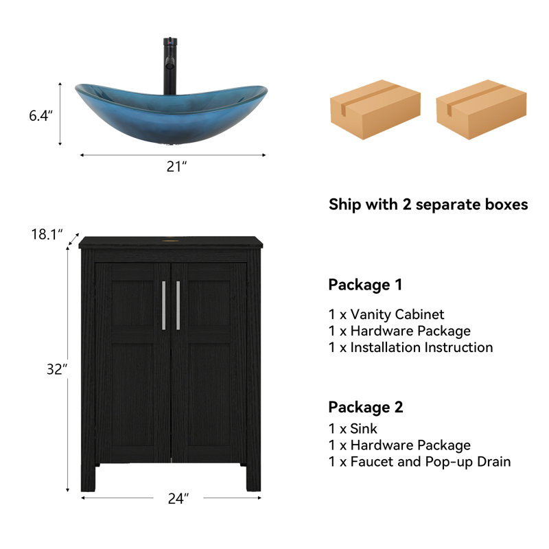 Free Standing Bathroom Vanity With Sink