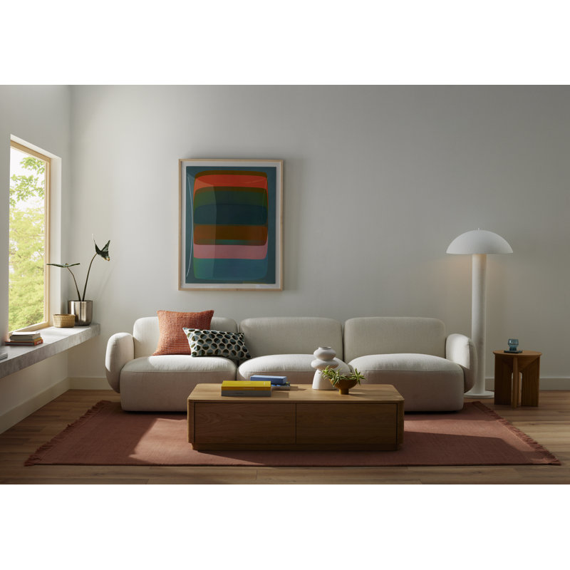 Waverly Wool Blend Throw Pillow, Polyester/Polyfill, Rust, 18" x 18"