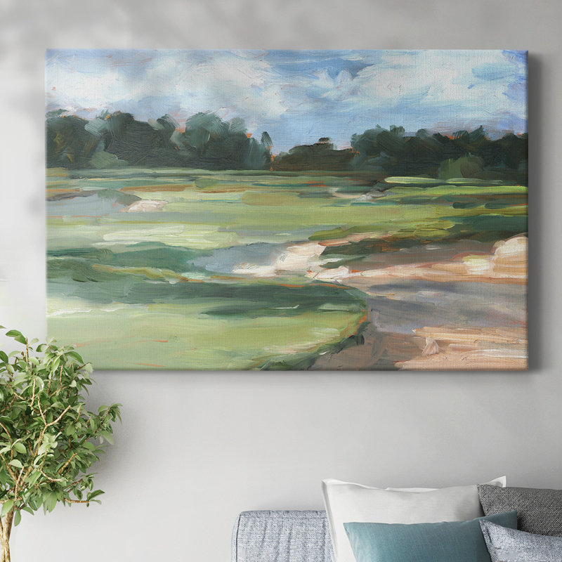 «Golf Course Study II», toile tendue avec châssis, H 24 po x l 36 po
