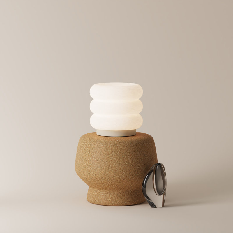 Argizari Table Light, Sand, 9.5" H x 10" W x 10" D