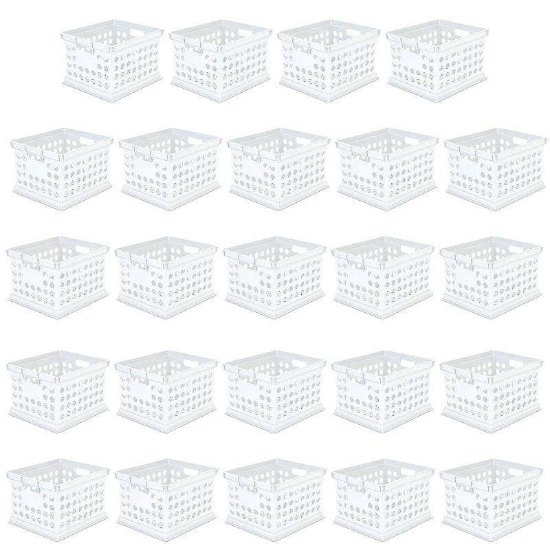 Plastic Basket Set, White
