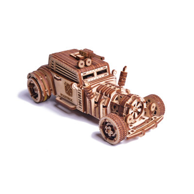 Casse-tête en bois, voiture apocalyptique