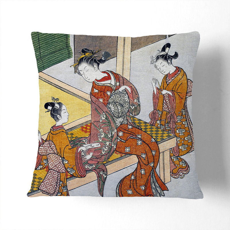 Square Throw Cushion, 40cm H x 40cm W x 15cm D, White