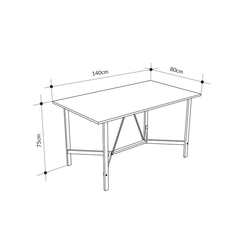 Alvieri Dining Table, Sapphire Oak
