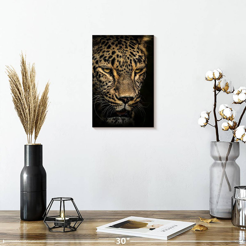 Brampt Waiting Leopard, 12" H x 8" W