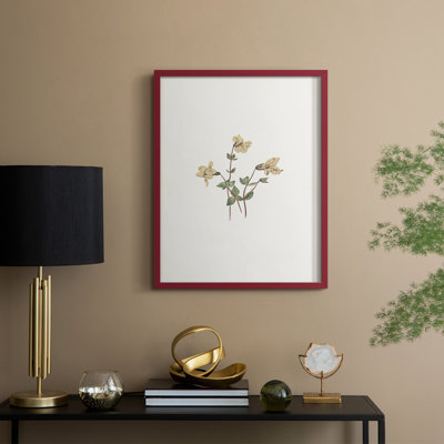 Impression florale vintage encadrée CLXVI - bois massif