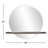 Modern Accent Mirror with Shelves