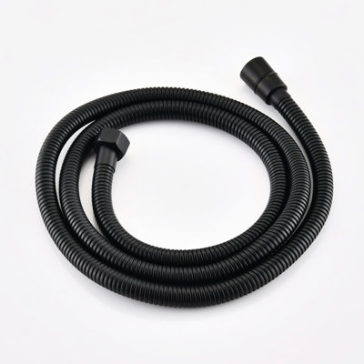 Matte Black Shower Fixture - Single Handle, Powerful Experience Bathroom Faucet 2 Heads, Soft Rubber Holes