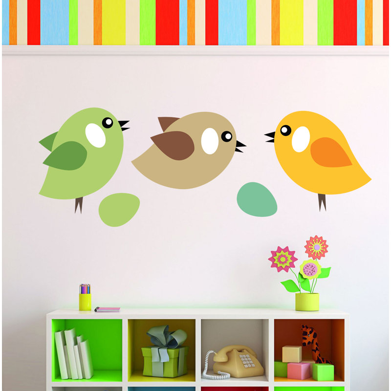 Adhésif décoratif oiseaux, H 46 po x l 120 po x P 2,7 po