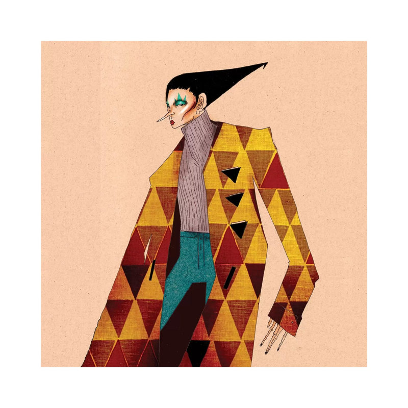 The Jacket by DEMÖ - Wrapped Canvas Gallery-Wrapped Canvas Giclée, 30.48 cm H x 30.48 cm W