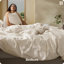 Ensemble de housse de couette en coton 100% coton à tissage flammé très grand avec 3 pièces, Literie durable, facile à changer, vert olive, 104 po x 90 po-116727415-117060335