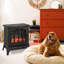 Aaron Belfry Heating 36.5cm W Black Electric Fireplace with 6820 BTU
