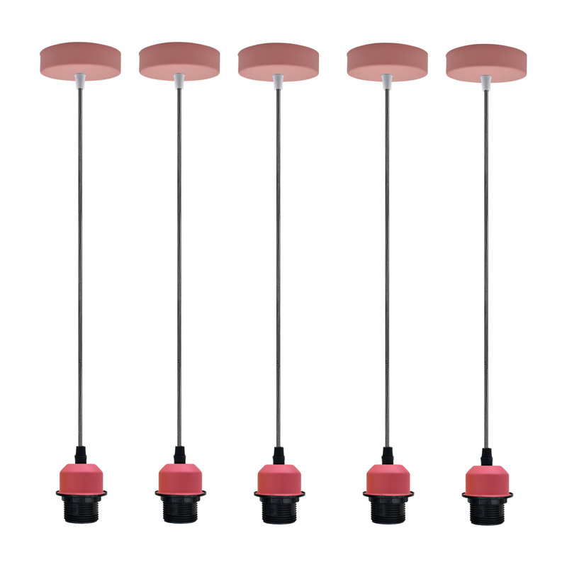 Bismarck 5 - Light Single Pendant, No, Pink
