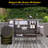 Outdoor Garden Patio Rattan Wicker Table Shelves Furniture