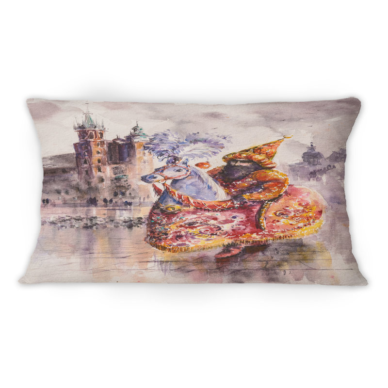 Lajkonik, un des symboles de Cracow - Coussin décoratif imprimé vintage 1