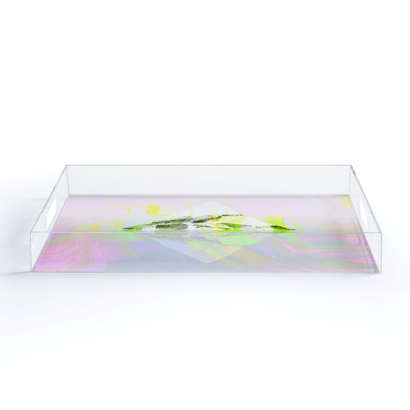 Plateau de table basse Tropical Iceberg, H 1 po x l 8 po x L 6 po