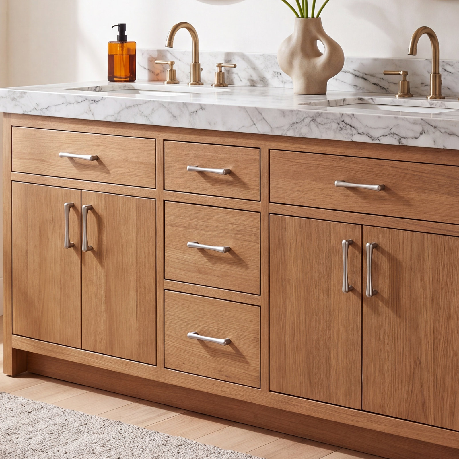 Brookline Bar Cabinet Pull, Brushed Satin Nickel, 3 3/4" Center to Center