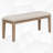 6 - Piece Traditional Dining Table with Chair and Bench Set-113287840