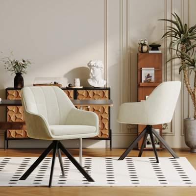 51cm H Upholstered Arm Dining Chair