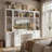 4-Piece Modular Entertainment Center | Desk, Bookcase & Storage Wall In One