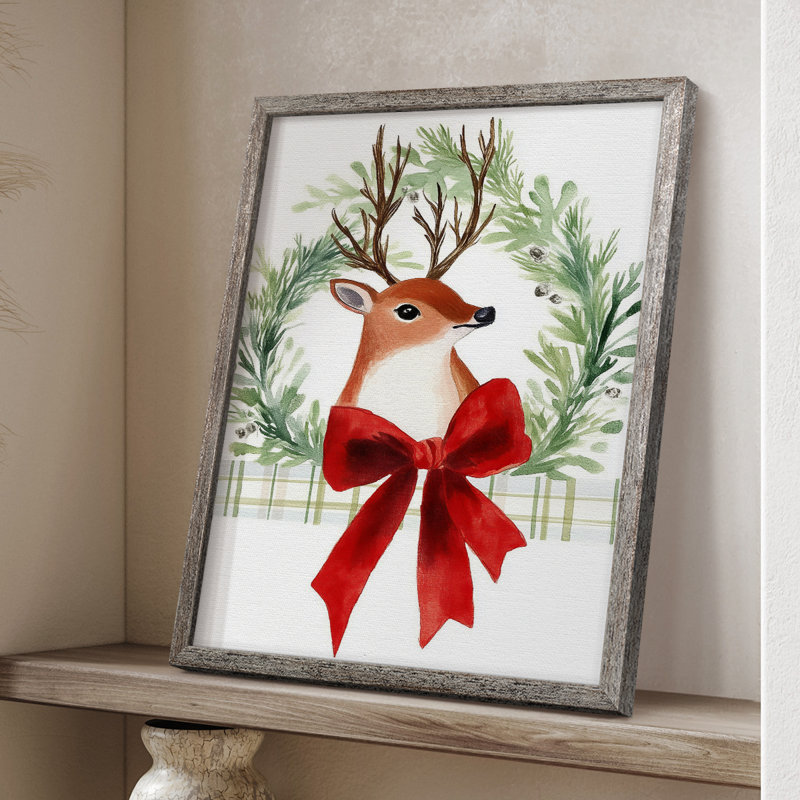 «Christmas Holiday Art XC», reproduction encadrée - bois massif, H 11 po x l 9 po