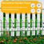 Clôture de jardin décorative en métal H 1 pi x l 2 pi
