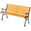 Banc de parc en acier et bois massif Kambrya
