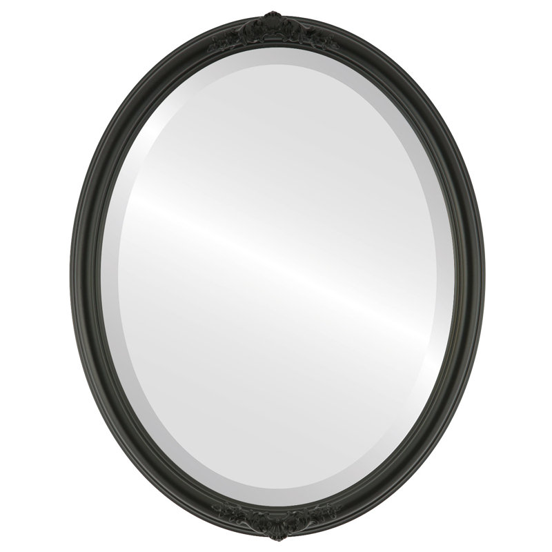 Miroir Rhin, H 25 po x l 21 po, Noir mat