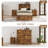 Arlina Farmhouse Twin Murphy Bed With Charging Station & Storage Drawer, Rustic Brown-989349774