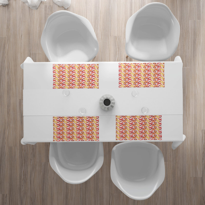 Polyester Floral Rectangle Placemat