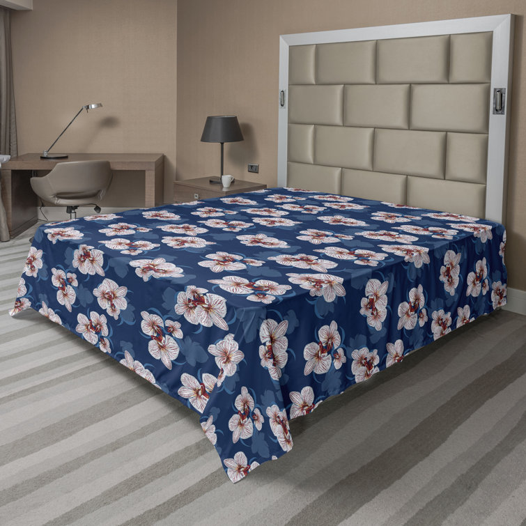 Ambesonne, drap plat floral pivoines, art botanique printanier