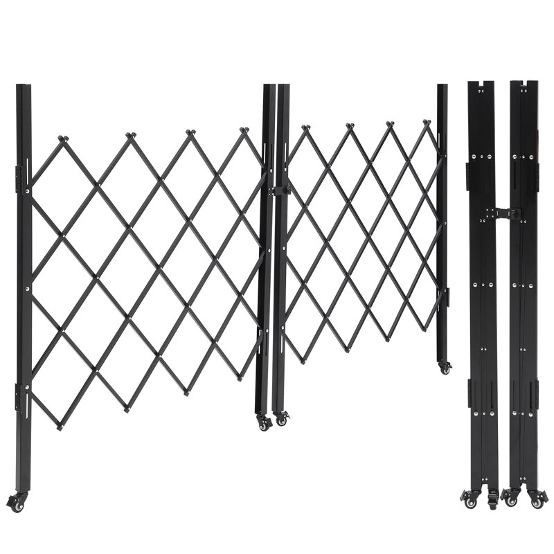 Barrière de sécurité en métal à double pliage