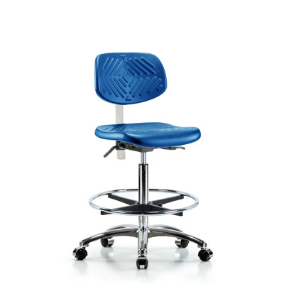 Chaise de salle blanche en polyuréthane classe 100 - hauteur de banc élevée