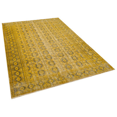 Hull Antique Hand Woven Yellow Rug
