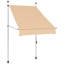 Dakota Fields 1cm W x 1.2cm D Fabric Blue/White Cover Retractable Patio Awning-827579912