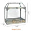 Terrarium en verre vintage avec couvercle - Serre rustique pour plantes grasses-2002302957