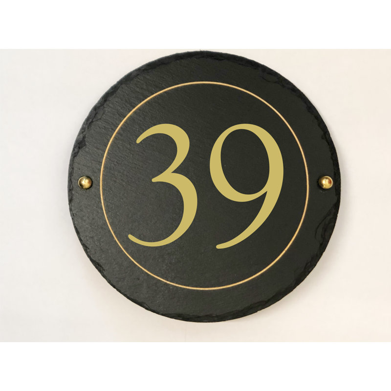 Easingwold 24cm H Stone House Number, 39