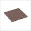 Carreaux de terrasse en plastique emboîtables, revêtement de sol imperméable facile à installer pour une utilisation extérieure toutes saisons, brun