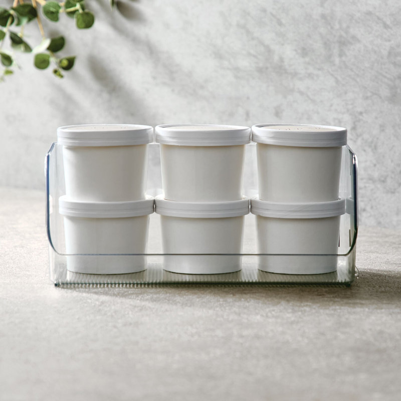 Stackable Open-Front Storage Bins - Kitchen and Pantry Organization - Storage for Snacks or Canned Goods