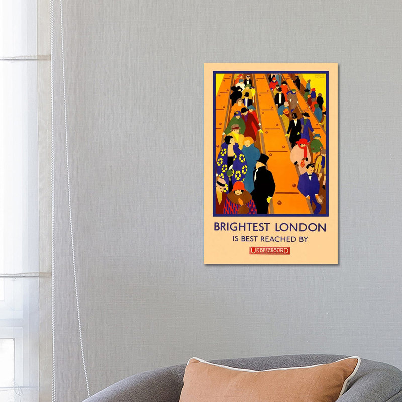 Brightest London Is Best Reached by Unknown Artist - Wrapped Canvas Print, 66.04 cm H x 45.72 cm W x 3.175 cm D