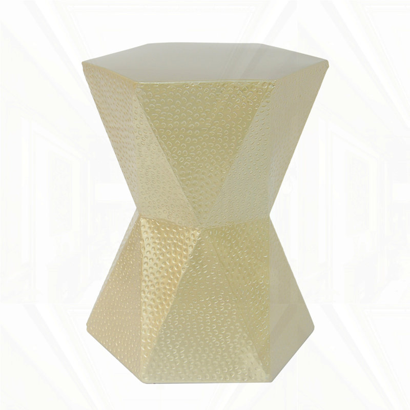 Orola Metal Hexagon Side Table