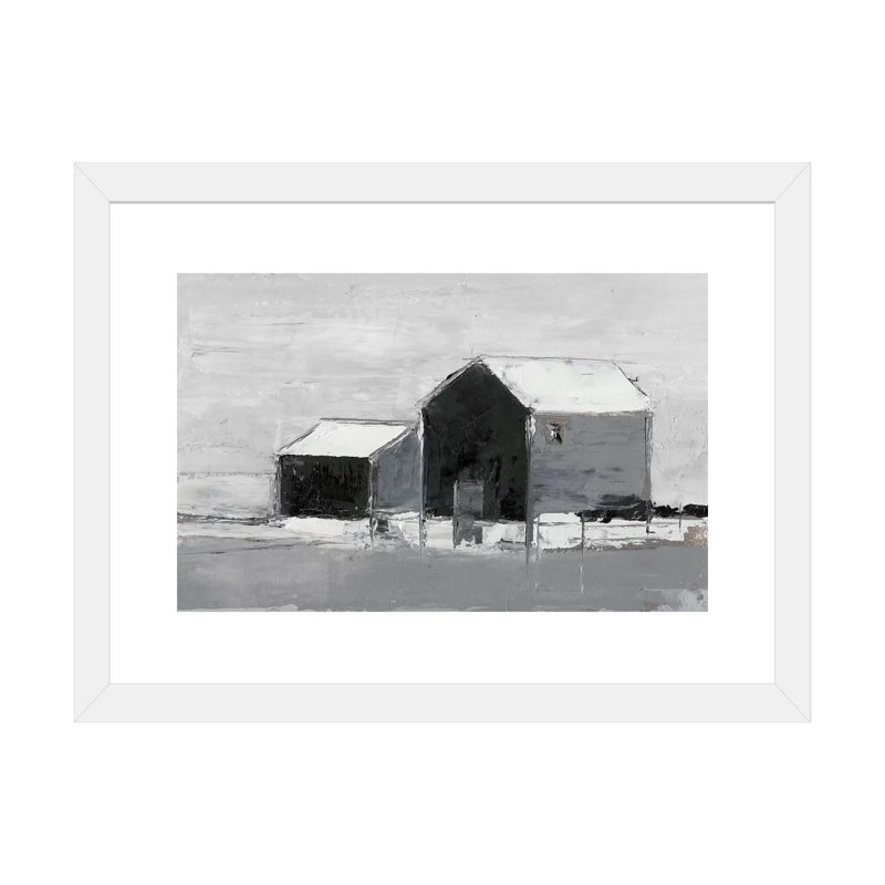 «Dynamic Barn II» par Ethan Harper - reproduction d'art, Blanc, H 16 po x l 24 po x P 1 po, Papier encadré blanc