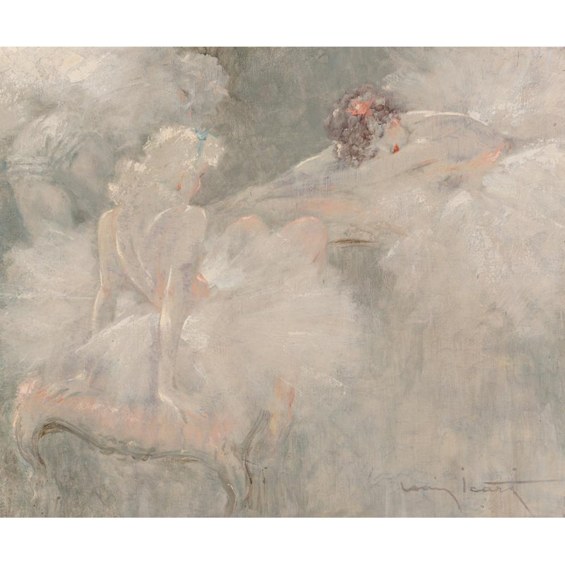 "Attitudes" par Louis Icart - Art mural sur toile tendue avec châssis, H 18 po x l 14 po