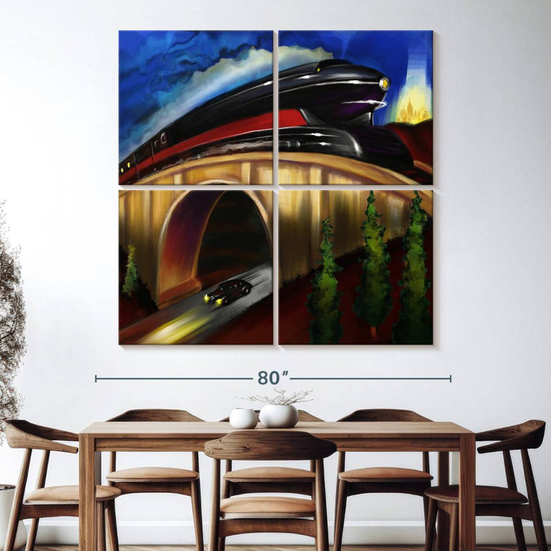 Mehar Highway Tunnel Under Railway, 74" H x 74" W