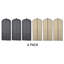 Garment Bags for Clothes Storage, 6 Pack, Black and Beige, Suit Bags with Clear Window-115145428