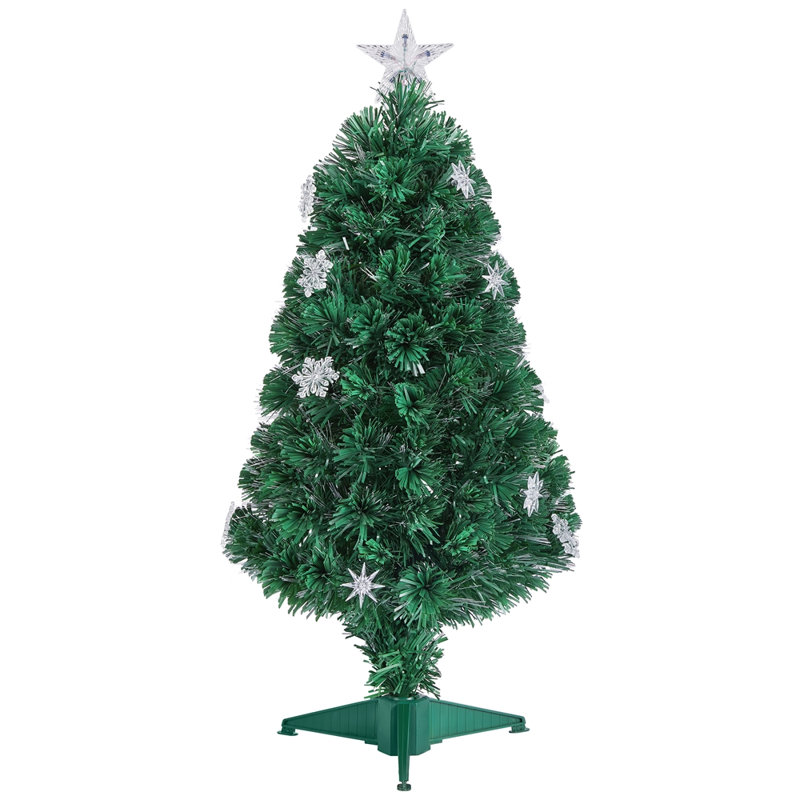 Lighted Artificial Spruce Christmas Tree, 3' H
