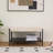 Upholstered Ottoman With Storage Shelf-616996786