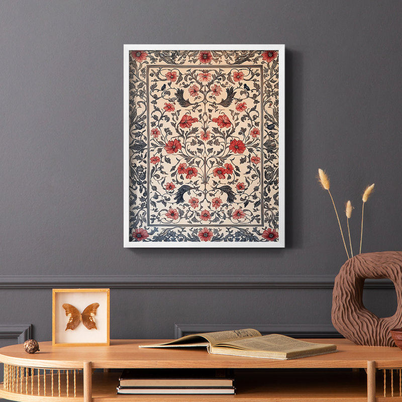 WM MORRIS Series CC  -Premium Framed Print -Ready to Hang - No Nails Required