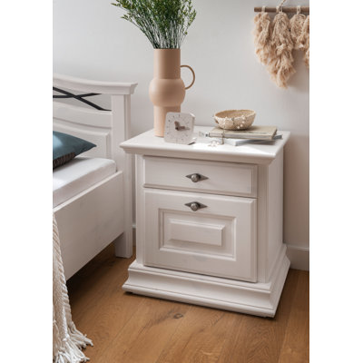 Coden 60cm W Solid Wood Bedside Table